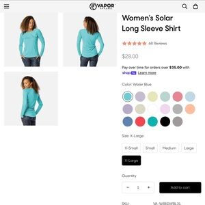 Vapor Apparel Women's Long Sleeve Tee